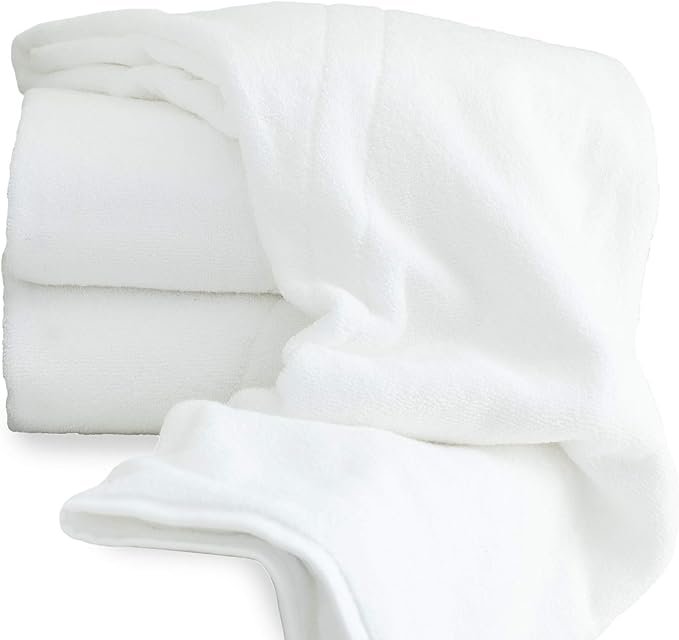 Seasons - Hotel Grade White Bath Towels - 30 x 60 inch - 100% Cotton - Image 5
